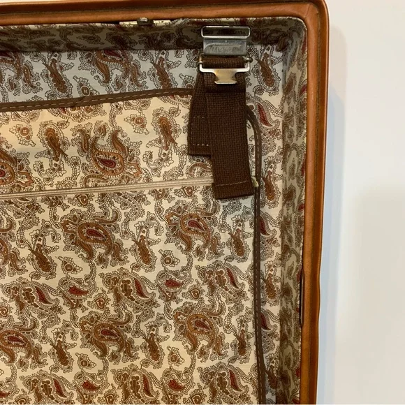 Vintage Mid Century Modern Hartmann Pullman Large Luggage with Belting